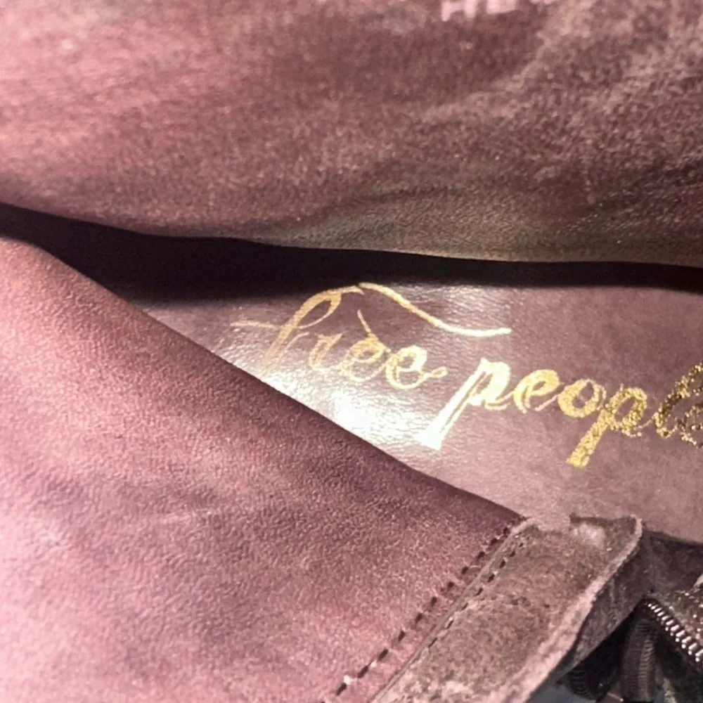 Free People Vienna Distress Suede Ankle Boot in Dark brown Women’s 39 (8.5) - Picture 5 of 13